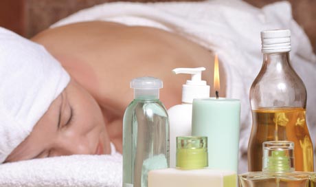 Reflexology and aromatherapy massage
